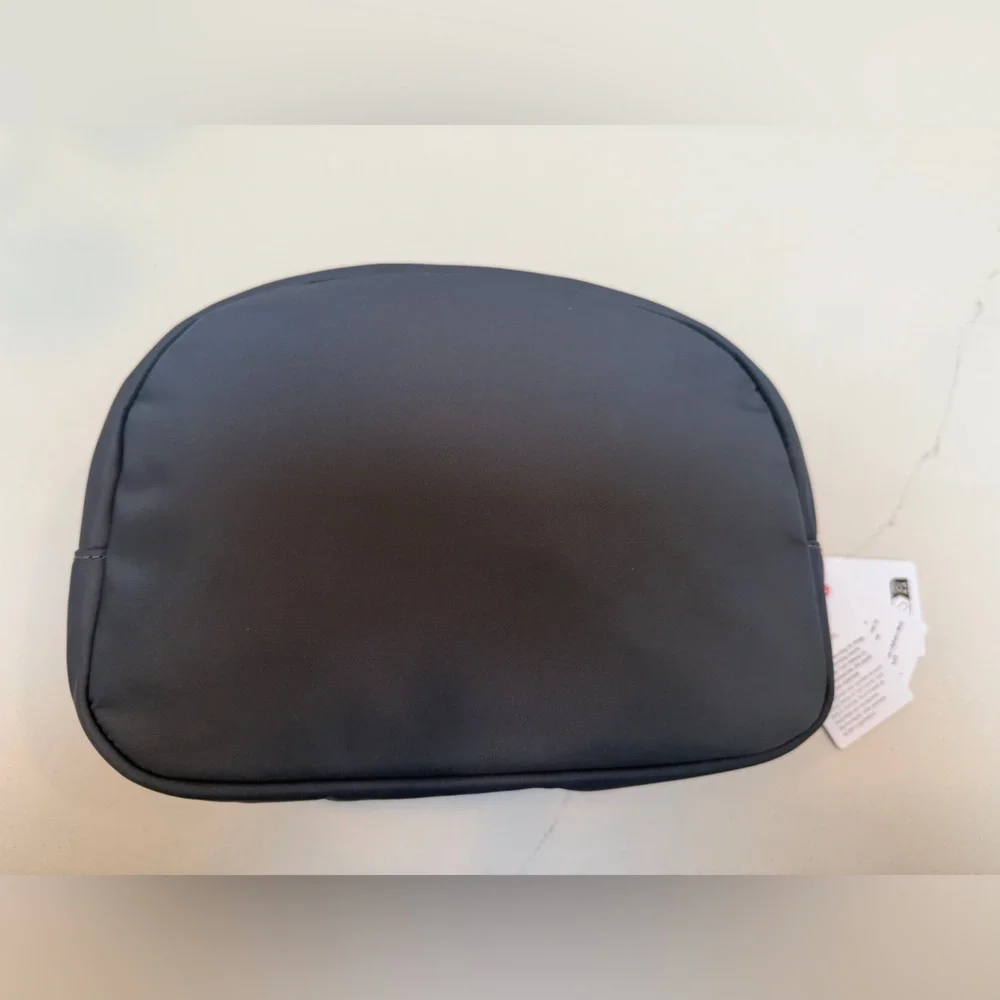 NWT Lululemon City Essential Pouch Duo in Oil Grey with Silver Hardware